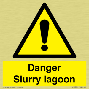 Danger Slurry lagoon